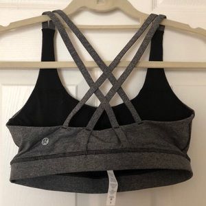 lululemon athletica Grey Energy Bra Size 8